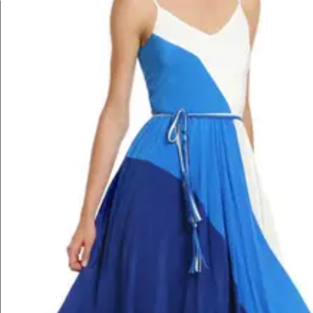 Yumi Kim 100% silk blue and white dress